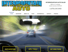 Tablet Screenshot of intermountainautosales.com